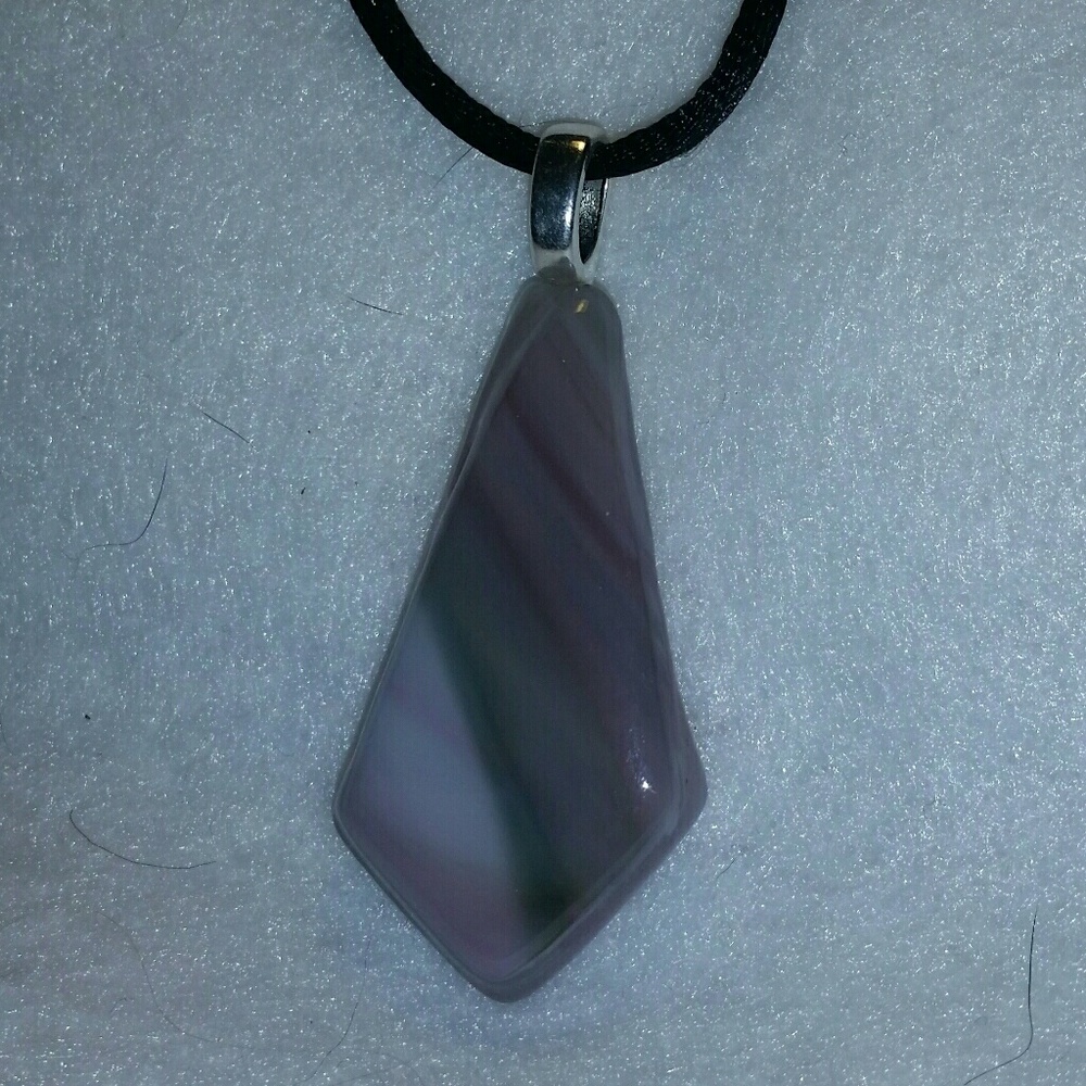 Fused glass pendant